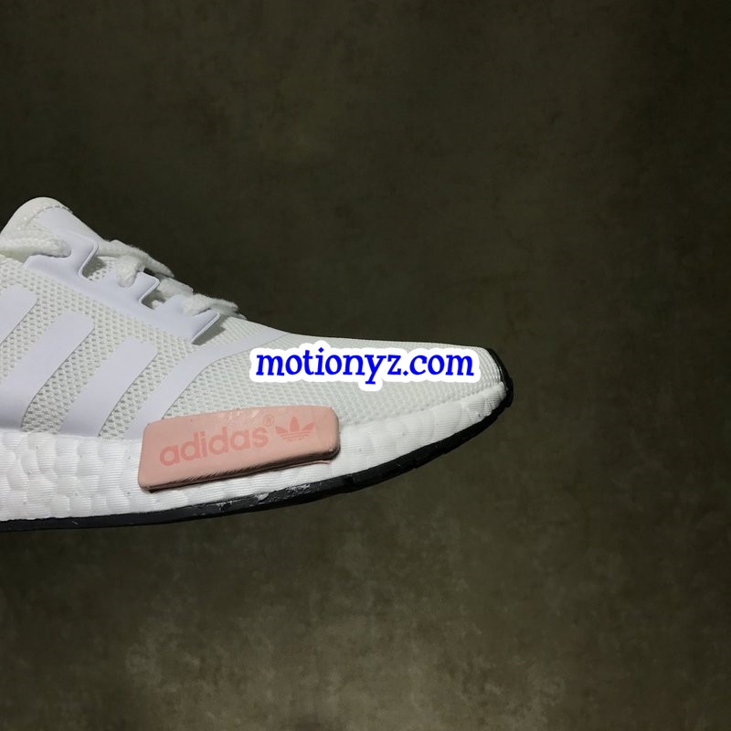 Real Boost Adidas NMD R1 PK White Pink GS